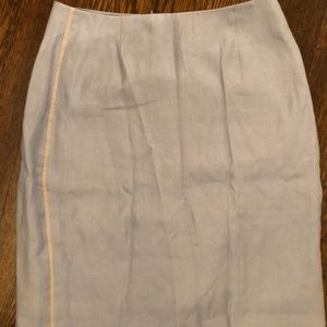 J. Crew Linen Pencil Skirt 0